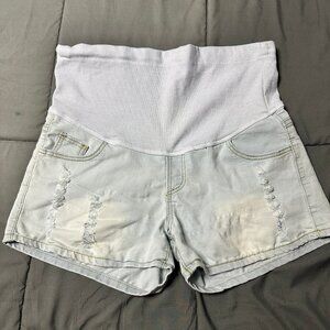 Women's Maternity Jean Shorts